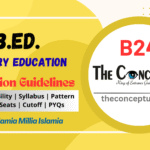 Jamia B.Ed Admission Exam Info B24 – Nursery Education Entrance Guide by The Conceptum