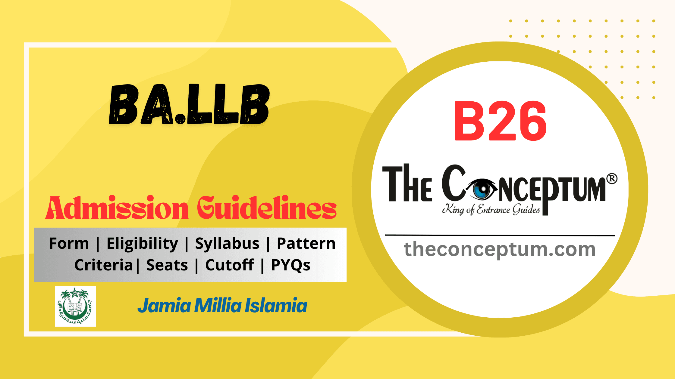 Jamia BA.LLB Hons Admission Process