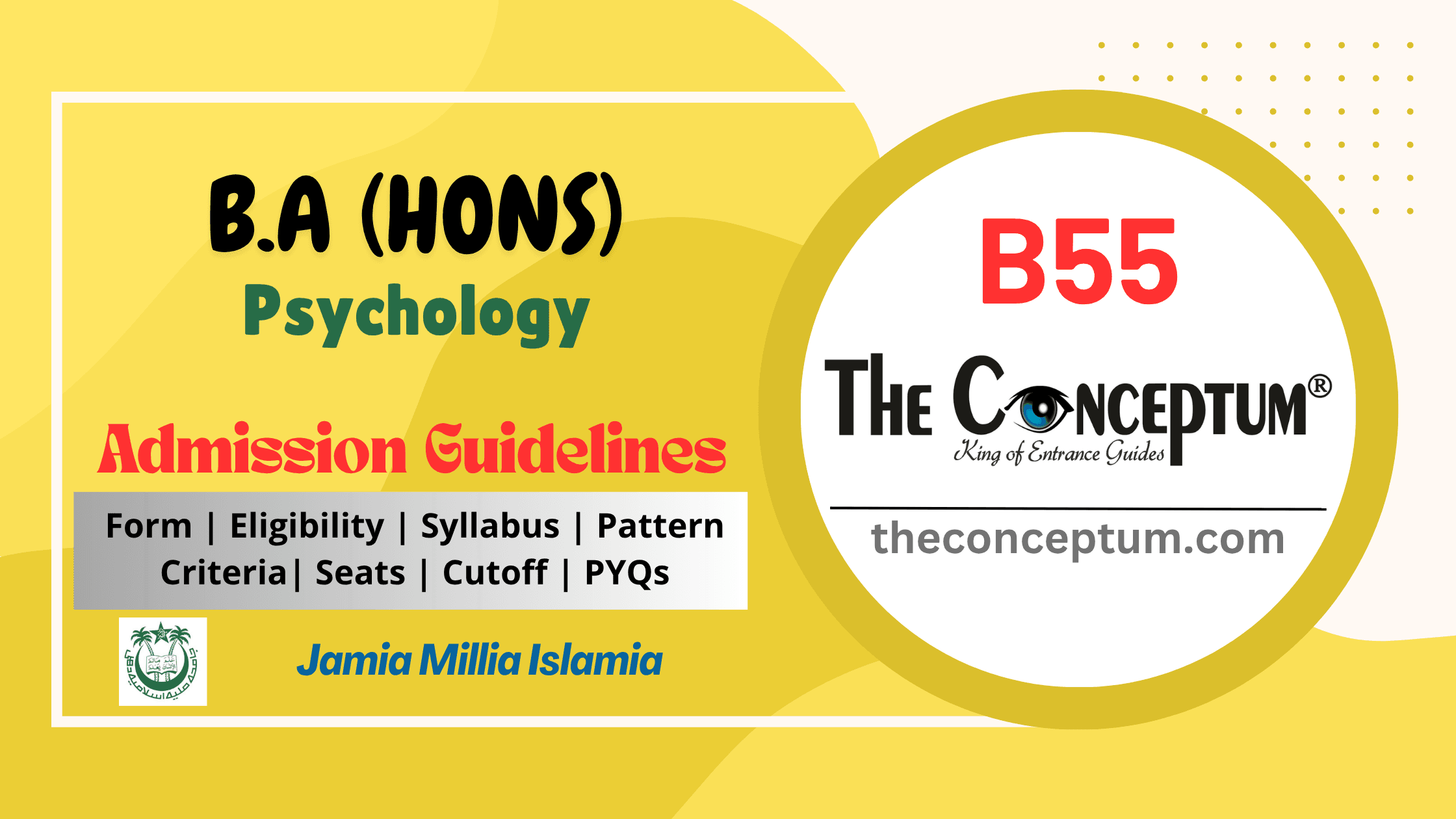 Jamia B.A Hons Psychology Admission
